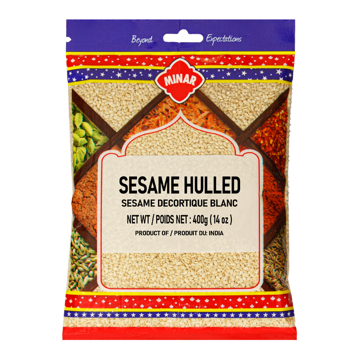 SESAME WHITE HULLED [MINAR],   400g